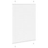 vidaXL Branco Plissada Cega 85x100 cm Largura Tecido 84,4 cm Poli&eacute;ster