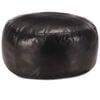 vidaXL Pufe 60x30 cm couro de cabra genu&iacute;no preto