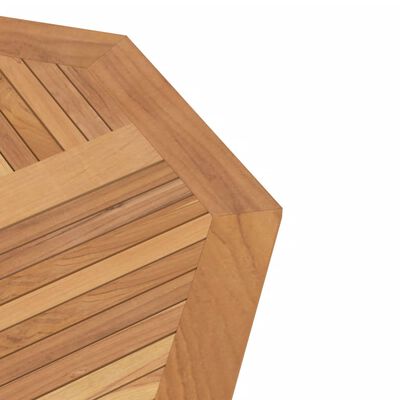 vidaXL Mesa de jardim dobrável 110x110x75 cm madeira de teca maciça
