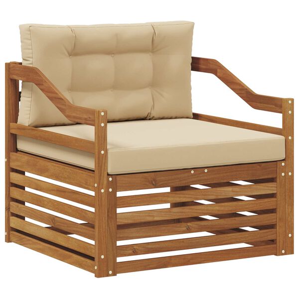 vidaXL Conjunto de Sof&aacute;s para Exterior Madeira S&oacute;lida de Ac&aacute;cia