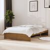 vidaXL Estrutura de cama 120x200 cm madeira maci&ccedil;a castanho mel