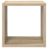 vidaXL Prateleiras de parede em forma de cubo 2 pcs 26x15x26 cm sonoma