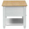 vidaXL Mesa de centro com gaveta Branco 100 x 48 x 45 cm