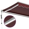 vidaXL Toldo retr&aacute;til autom&aacute;tico com luz LED 350x250 cm bord&ocirc;