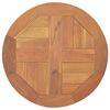 vidaXL Tampo de mesa redondo 2,5 cm 40 cm madeira de teca maci&ccedil;a