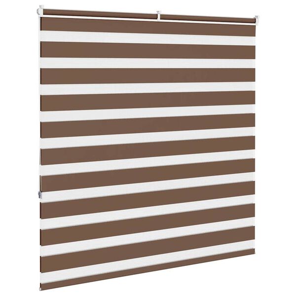vidaXL Cortina de zebra 145x150 cm largura do tecido 140,9cm poli&eacute;ster