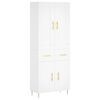 vidaXL Arm&aacute;rio alto 69,5x34x180 cm derivados de madeira branco