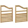 vidaXL M&oacute;dulo de Bra&ccedil;os 2 pcs Branco 59 x 4 x 73 cm