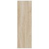 vidaXL Sapateiras de parede 2 pcs 80x18x60cm contrapl. carvalho sonoma