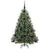 vidaXL &Aacute;rvore de Natal Artificial com 150 LEDs Verde 120 cm PE e PVC