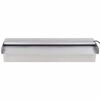vidaXL Fonte para piscina retangular com LEDs 45 cm a&ccedil;o inoxid&aacute;vel