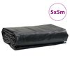 vidaXL Lona 5x5 m 650 g/m² antracite