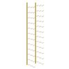 vidaXL Garrafeira de parede para 36 garrafas ferro dourado