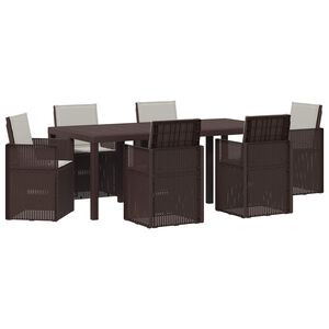 vidaXL Conjunto de Jantar para Jardim 7 unid. PP