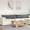 vidaXL Travesseiros de Sofá 2 pcs Cinza Escuro 145 x 40 cm tecido