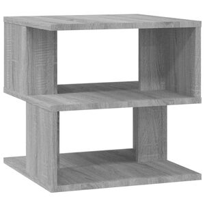 vidaXL Mesa de apoio 40x40x40 cm derivados madeira cinzento sonoma