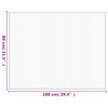 vidaXL Tapete retangular 80x100 cm bambu cinzento