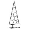 vidaXL &Aacute;rvore de Natal para decora&ccedil;&atilde;o 90 cm metal preto