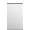 vidaXL Espelho para porta 50x80 cm vidro e alum&iacute;nio preto