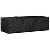 vidaXL Saco arruma&ccedil;&atilde;o p/ almofad&otilde;es jardim 135x40x55 polietileno preto