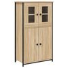 vidaXL Aparador alto 62x32x106,5 cm derivados madeira carvalho sonoma