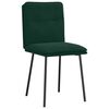 vidaXL Cadeiras de jantar 4 pcs veludo verde-escuro