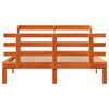 vidaXL Estrutura cama c/ cabeceira 135x190cm pinho maciço castanho-mel