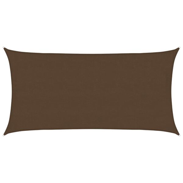 vidaXL Para-sol estilo vela 160 g/m&sup2; 4x7 m PEAD preto