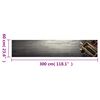 vidaXL Tapete de cozinha lav&aacute;vel 60x300 cm veludo padr&atilde;o garrafa vinho