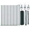 vidaXL Poste de Cerca Verde 25 x 0,4 m (malha de 25 mm) A&ccedil;o e PVC