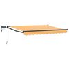 vidaXL Toldo retr&aacute;til manual com LEDs Areia 100% Poli&eacute;ster e Alum&iacute;nio