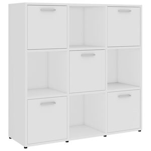 vidaXL Estante 90x30x90 cm contraplacado branco