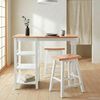 vidaXL Conjunto de bar 3 pcs MDF branco