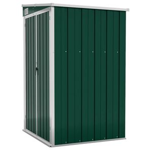 vidaXL Abrigo suspenso p/ jardim 118x100x178 cm a&ccedil;o galvanizado verde