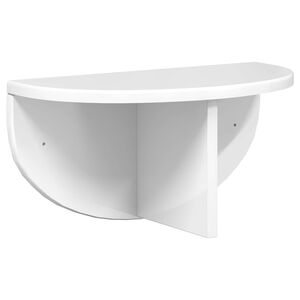 vidaXL Prateleira de Parede Montagem na parede Branco Brilhante