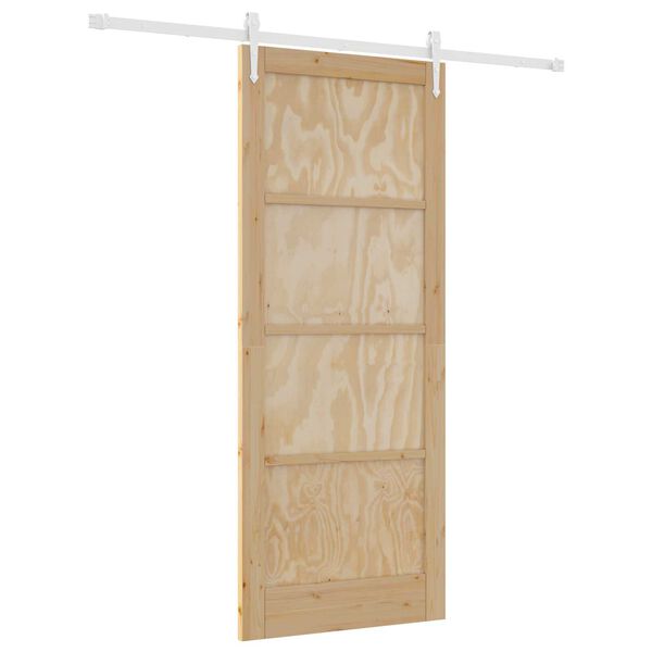 vidaXL Porta Deslizante ORKDAL Castanho 86 x 211 cm