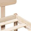 vidaXL Estrutura da Cama com cabeceira Natural 135 x 190 cm