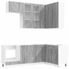 vidaXL Unidade de Cozinha LYON 8 pcs Sonoma cinzento