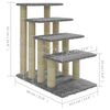 vidaXL &Aacute;rvore p/ gatos c/ postes arranhadores sisal 63 cm cinza-claro