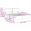 vidaXL Estrutura da Cama com cabeceira Branco 200 x 200 cm