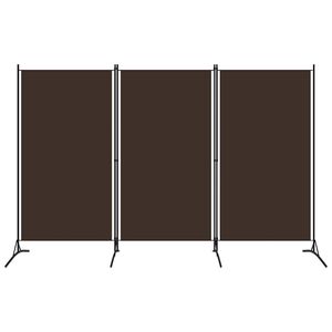 vidaXL Divis&oacute;ria de quarto com 3 pain&eacute;is 260x180 cm castanho
