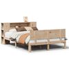 vidaXL Cama com estante sem colch&atilde;o 150x200 cm pinho maci&ccedil;o