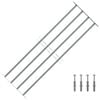 vidaXL Grilles de janela 1000-1500 mm A&ccedil;o Galvanizado Prateado