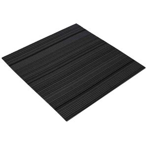 vidaXL Azulejo de Carpete Listrado Cinza Claro 50 x 50 cm 4 unid.