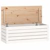 vidaXL Caixa de arruma&ccedil;&atilde;o 89x36,5x33 madeira de pinho maci&ccedil;a branco
