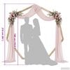 vidaXL Arco de Casamento Marrom Claro 221 x 92 x 216 cm