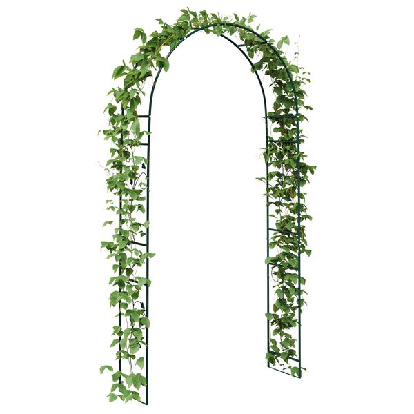 vidaXL Arco de Jardim Floral Verde 115 x 37 x 231 cm