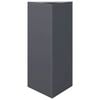vidaXL Vaso/floreira de jardim triangular 40x34,5x75 cm a&ccedil;o antracite