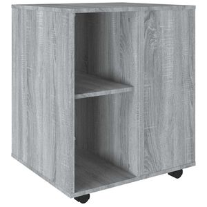 vidaXL M&oacute;vel com rodas 60x53x72 cm derivados de madeira sonoma cinza