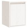 vidaXL Arm&aacute;rio de parede 30x30x40 cm madeira de pinho maci&ccedil;a branco